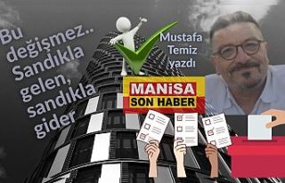 Bu değişmez... Sandıkla gelen, sandıkla gider...
