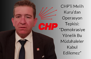 CHP’li Melih Kuru’dan Operasyon Tepkisi: “Demokrasiye...