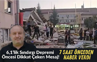 6,1’lik Sındırgı Depremi Öncesi Dikkat Çeken...