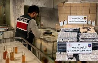 81 ilde sahte alkol operasyonu... 62 bin litre alkol...