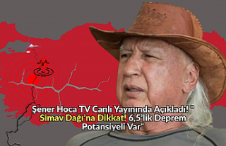 Şener Hoca TV canlı yayınında uyardı! "Simav...