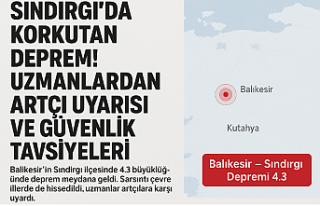 Sındırgı’da Korkutan Deprem! Uzmanlardan Artçı...