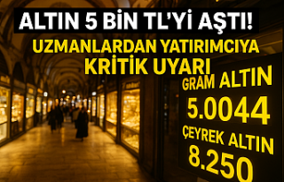 Rekor Kırdı! Altın 5 Bin TL’yi Aştı! Uzmanlardan...