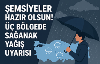 Şemsiyeler Hazır Olsun! Üç Bölgede Sağanak Yağış...