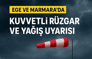 Ege ve Marmara’da kuvvetli rüzgar ve yağış uyarısı