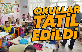 Manisa'da okulların tatil edildiği ilçeler...