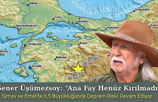 Şener Üşümezsoy: Ana Fay Henüz Kırılmadı!...