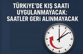 Türkiye’de saatler geri alınmayacak: Kalıcı...