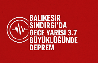 Balıkesir Sındırgı’da Gece Yarısı 3.7 Büyüklüğünde...