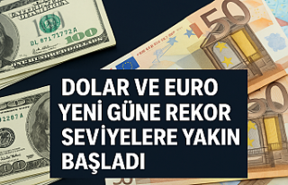 Dolar ve Euro Yeni Güne Rekor Seviyelere Yakın Başladı