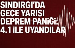 Sındırgı’da Gece Yarısı Deprem Paniği