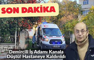 SON DAKİKA! Demircili İş Adamı Kanala Düştü!...