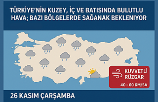 Türkiye’nin Kuzey, İç ve Batısında Bulutlu...