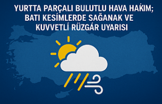 Yurtta Parçalı Bulutlu Hava Hakim; Batı Kesimlerde...
