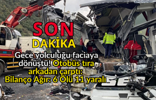 Gece yolculuğu faciaya dönüştü! Otobüs tıra...