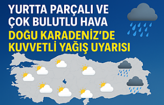 Yurtta Parçalı ve Çok Bulutlu Hava: Doğu Karadeniz’de...