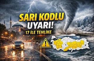 17 İl İçin Sarı Kodlu Uyarı: Batı’da Sağanak...