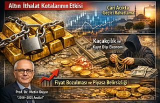 Altın ithalat kotaları fiyatları bozdu, kayıt...