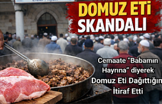 Cemaate “Babamın Hayrına” Diyerek 500 kilo Domuz...