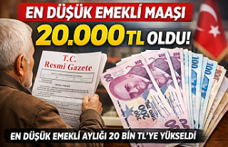En Düşük Emekli Maaşı 20 Bin TL Oldu