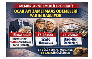 Memurlar ve Emekliler Dikkat! Ocak Ayı Zamlı Maaş...