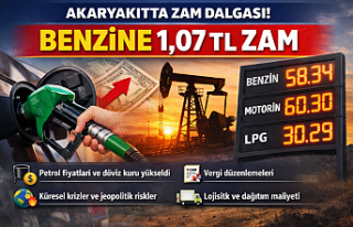 Akaryakıtta tabela yine değişti: Benzine 1,07 TL...