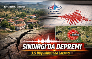 Balıkesir’in Sındırgı İlçesinde 3,5 Büyüklüğünde...