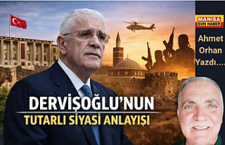 DERVİŞOĞLU’NUN TUTARLI SİYASİ ANLAYIŞI / Ahmet...