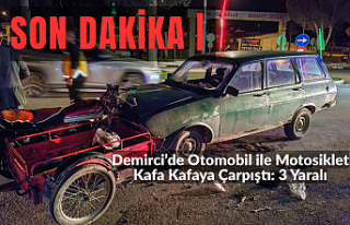 SON DAKİKA | Demirci’de Otomobil ile Motosiklet...