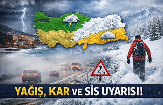 Türkiye Genelinde Yağış, Kar ve Sis Etkili Olacak
