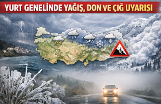 Yurt Genelinde Yağış, Don ve Çığ Uyarısı