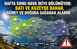 Hafta sonu hava ikiye bölünüyor: Batı ve kuzeyde...