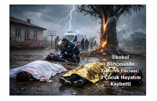 İlkokul Bahçesinde Yıldırım Faciası: 2 Çocuk...