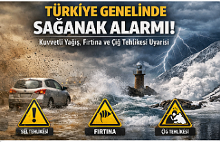 Türkiye genelinde sağanak alarmı: Kuvvetli yağış,...