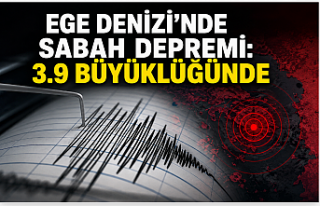 Ege Denizi'nde Sabah Depremi: 3.9 Büyüklüğünde...