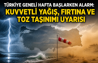 Türkiye Geneli Hafta Başlarken Alarm: Kuvvetli Yağış,...