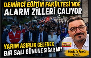 "Demirci Eğitim Fakültesi'nde Alarm Zilleri...