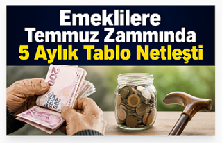 Emeklilere Temmuz Zammında 5 Aylık Tablo Netleşti