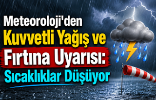 Meteoroloji'den Kuvvetli Yağış ve Fırtına...