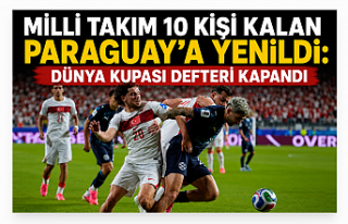 Milli Takım 10 Kişi Kalan Paraguay’a Yenildi:...