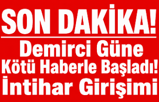 SON DAKİKA! Demirci Güne Kötü Haberle Başladı!...