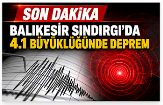 SON DAKİKA! Sındırgı'da 4.1 Büyüklüğünde...