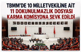 TBMM'de 10 Milletvekiline Ait 11 Dokunulmazlık...