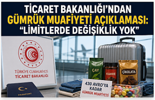 Ticaret Bakanlığı'ndan Gümrük Muafiyeti...