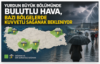 Yurdun Büyük Bölümünde Bulutlu Hava, Bazı Bölgelerde...