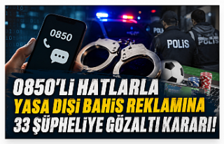 0850'li Hatlarla Yasa Dışı Bahis Reklamına...