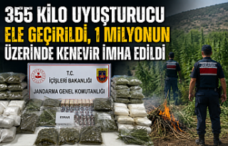 355 Kilo Uyuşturucu Ele Geçirildi, 1 Milyonun Üzerinde...