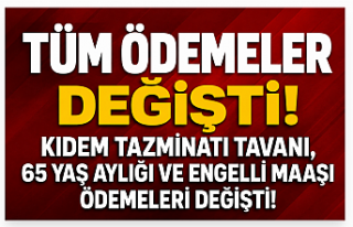 Enflasyon Sonrası Tüm Ödemeler Değişti! Kıdem...