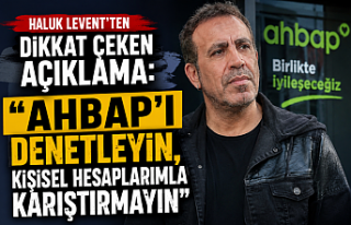 Haluk Levent'ten Dikkat Çeken Açıklama: "AHBAP'ı...