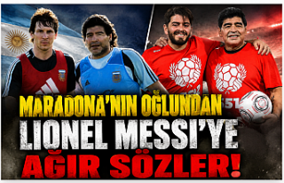 Maradona Jr.'dan Messi'ye Sert Çıkış:...